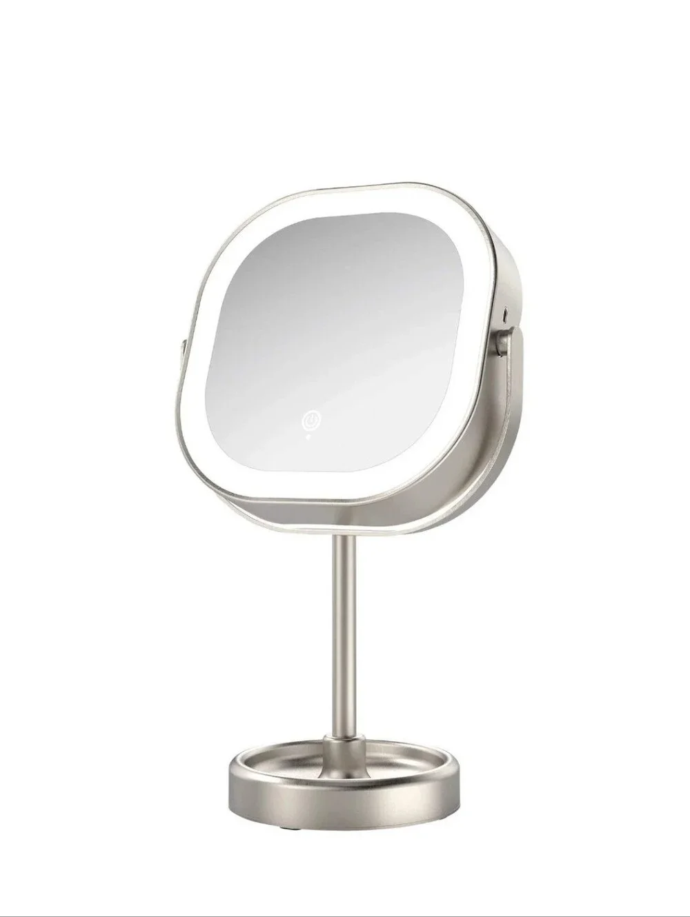 Conair LED Lighted Vanity Mirror 1x/10x Magnification Satin Nickel Open Box